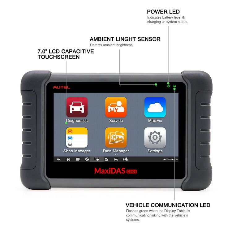 Программатор ЭБУ Autel MAXIDAS DS808