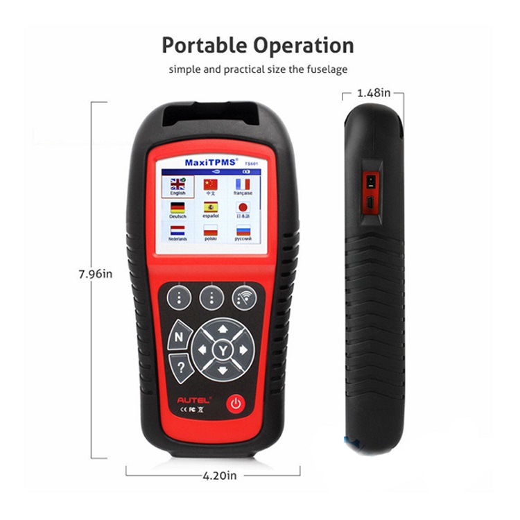 Autel MaxiTPMS TS601TPMS, автоматический инструмент TPMS, тестер давления в шинах Autel